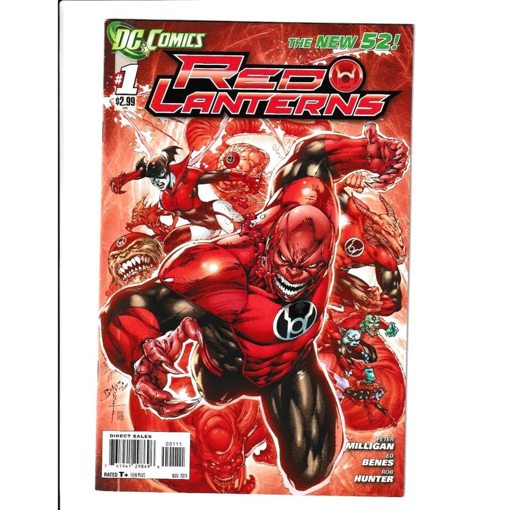 DC Comic #1 Red Lanterns The New 52! Comic Book - Dive into a World of Rage